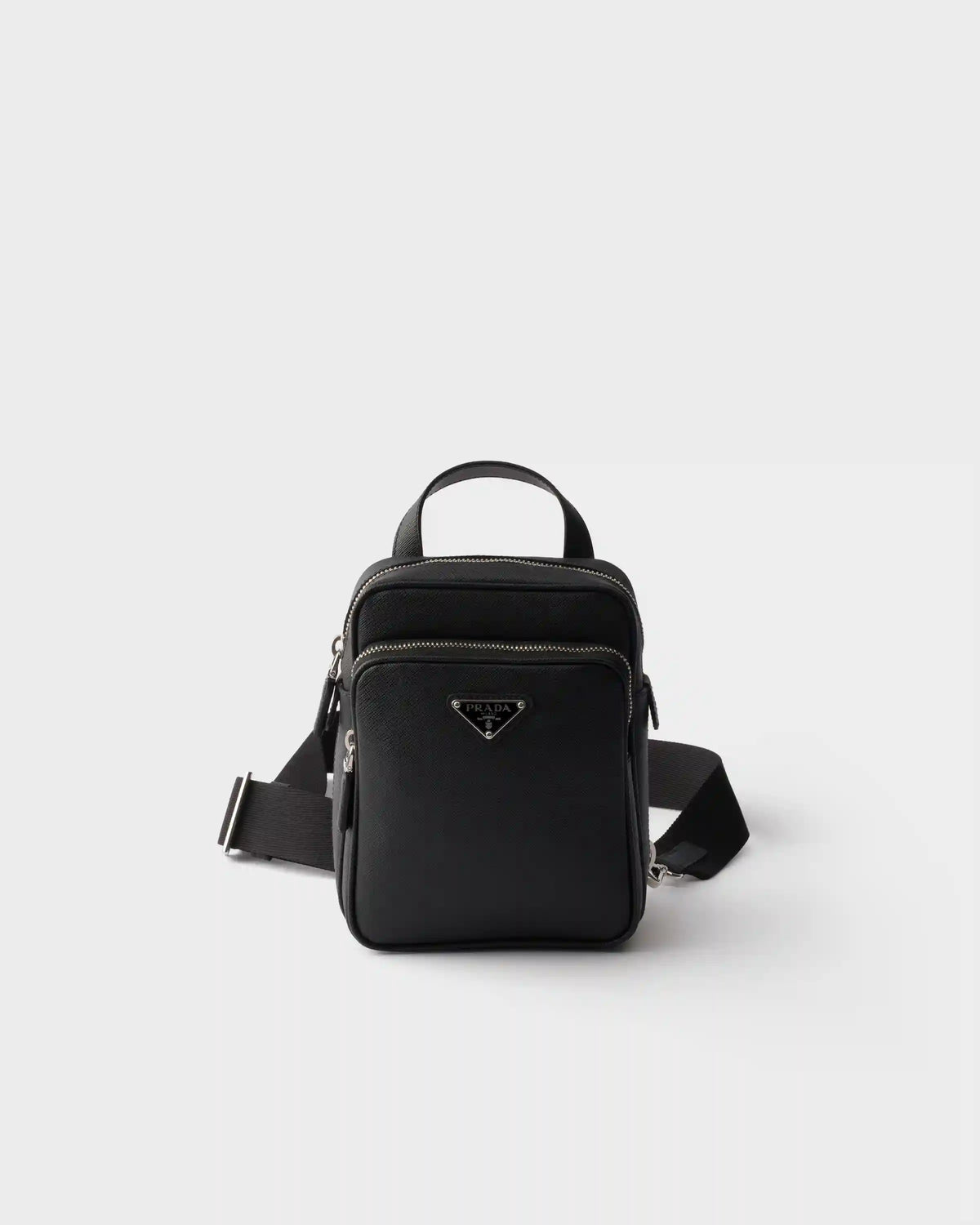 Saffiano leather mini one-shoulder backpack