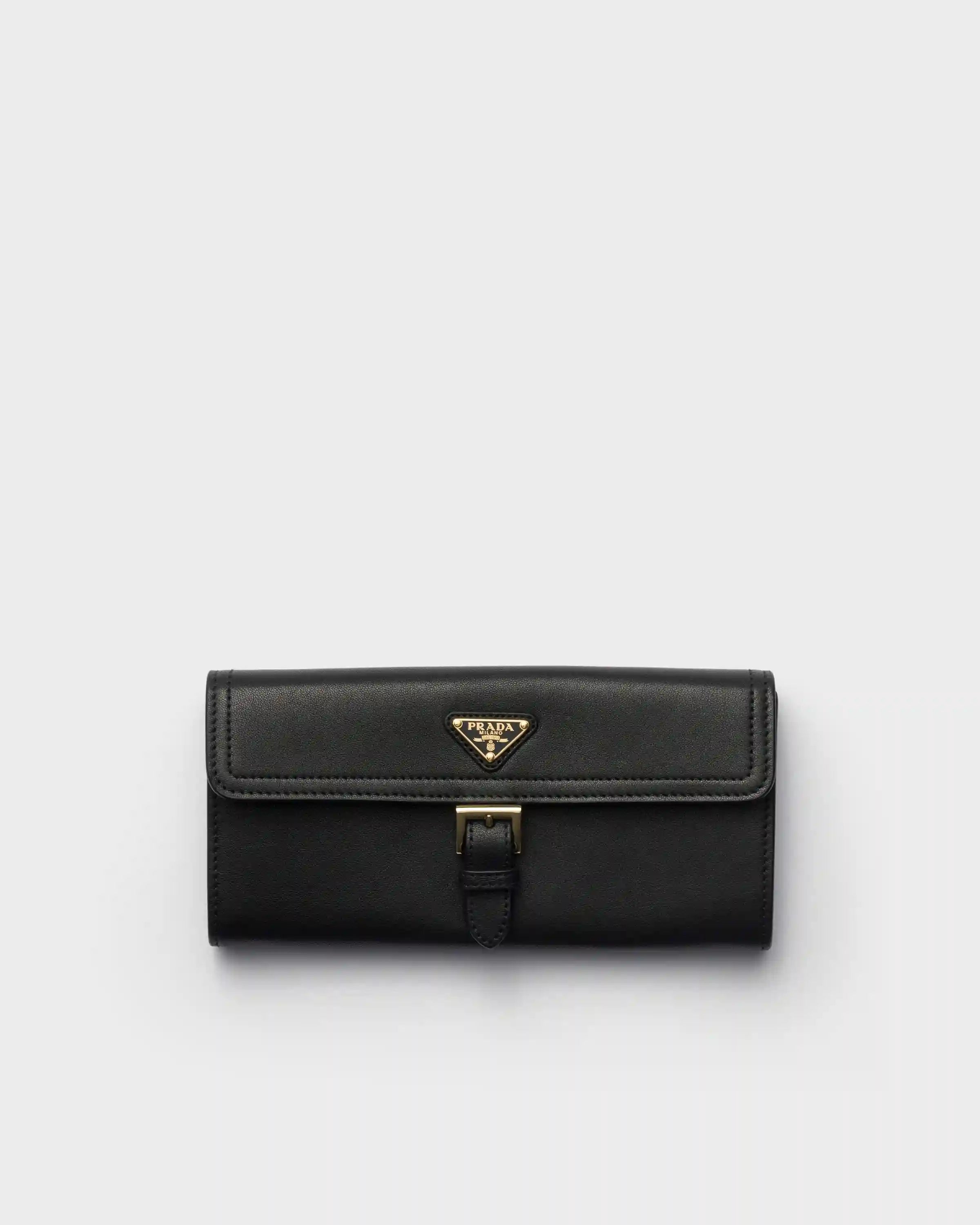 Large nappa leather wallet