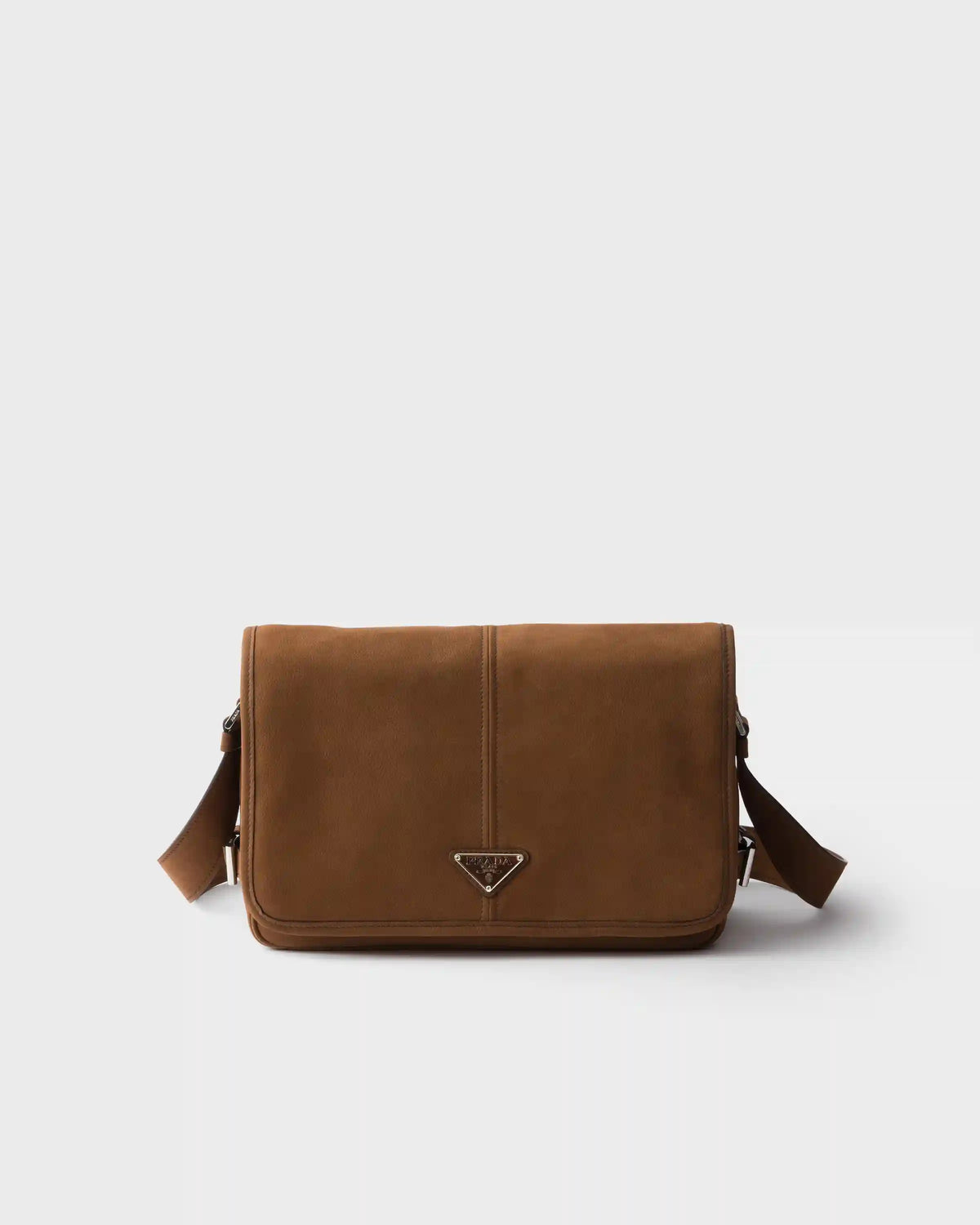 Nubuck leather shoulder bag