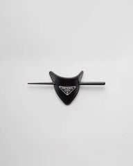 Leather hair clip