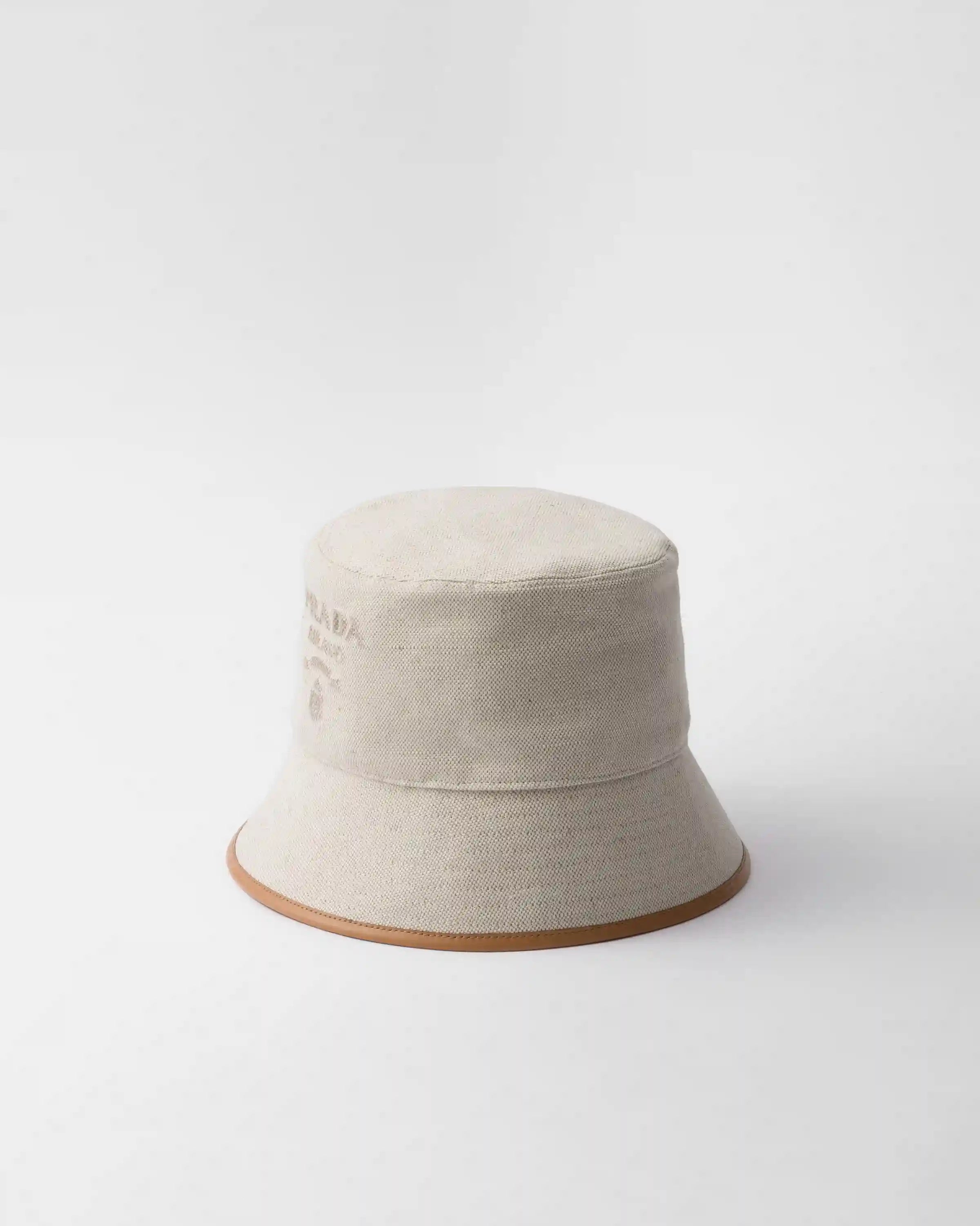 Linen blend bucket hat