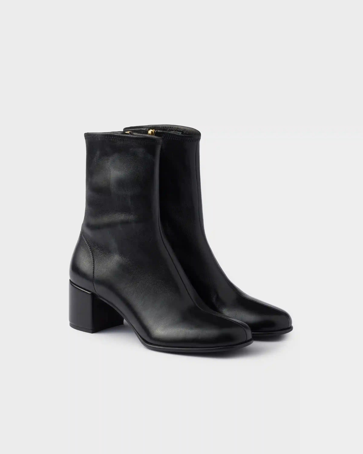 Stretch nappa leather booties 
