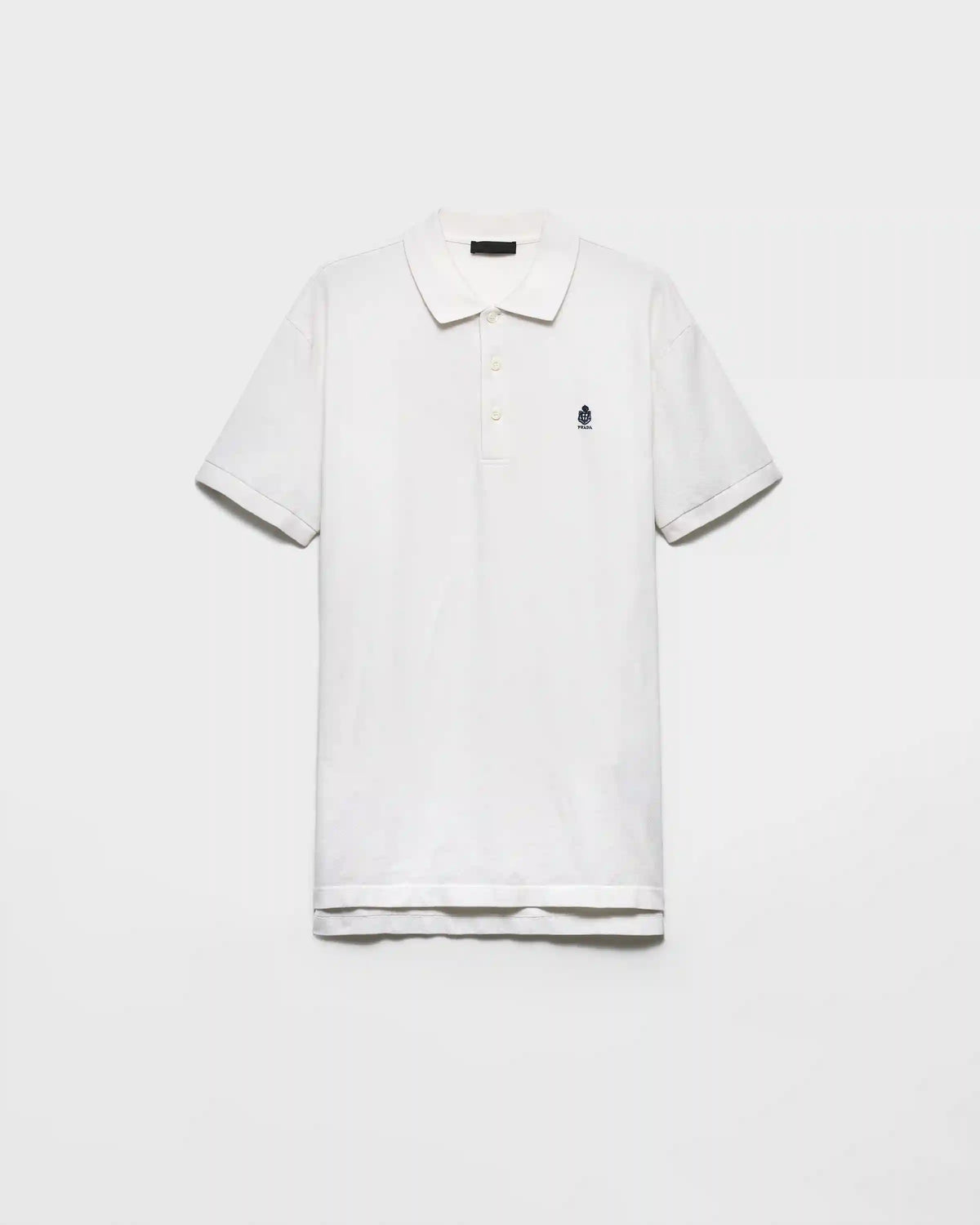 Garment-dyed cotton polo shirt