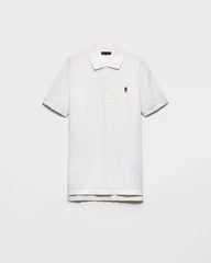 Garment-dyed cotton polo shirt