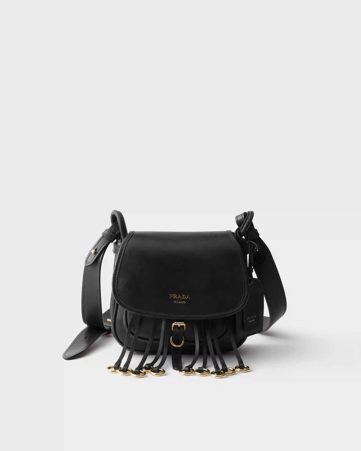 Prada Corsaire aged leather mini shoulder bag