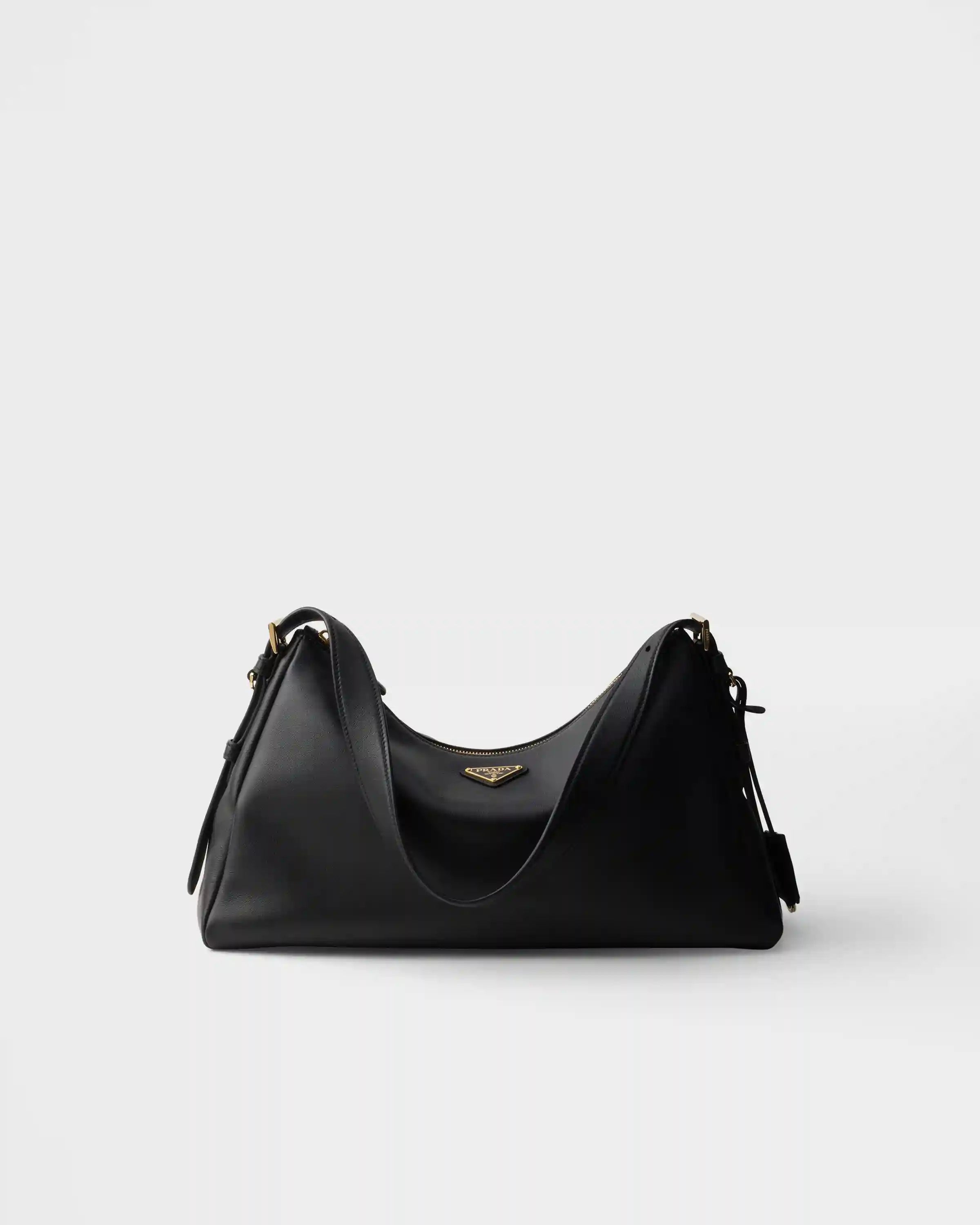 Prada AimÃ©e large leather shoulder bag