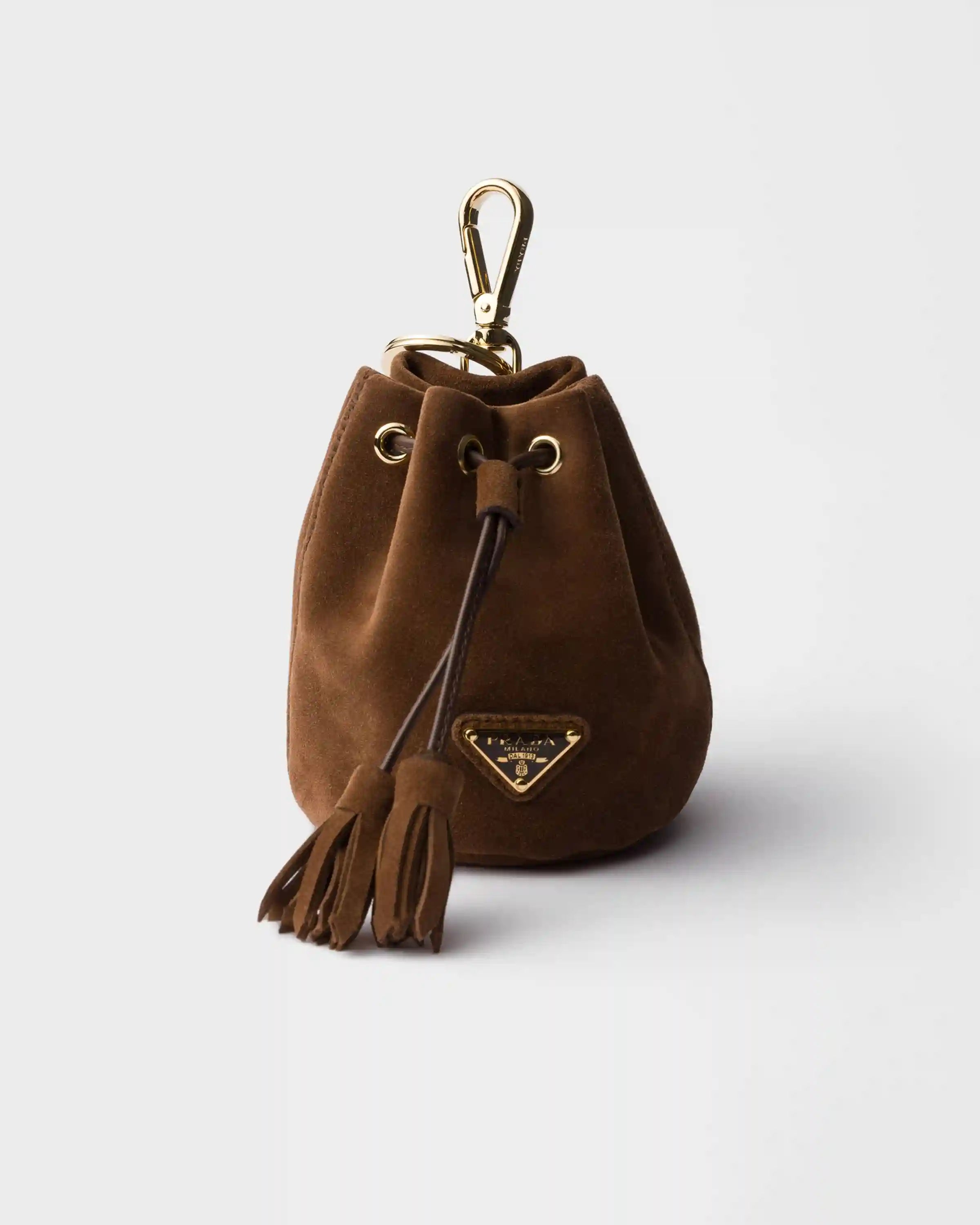 Mini Icon suede keychain charm