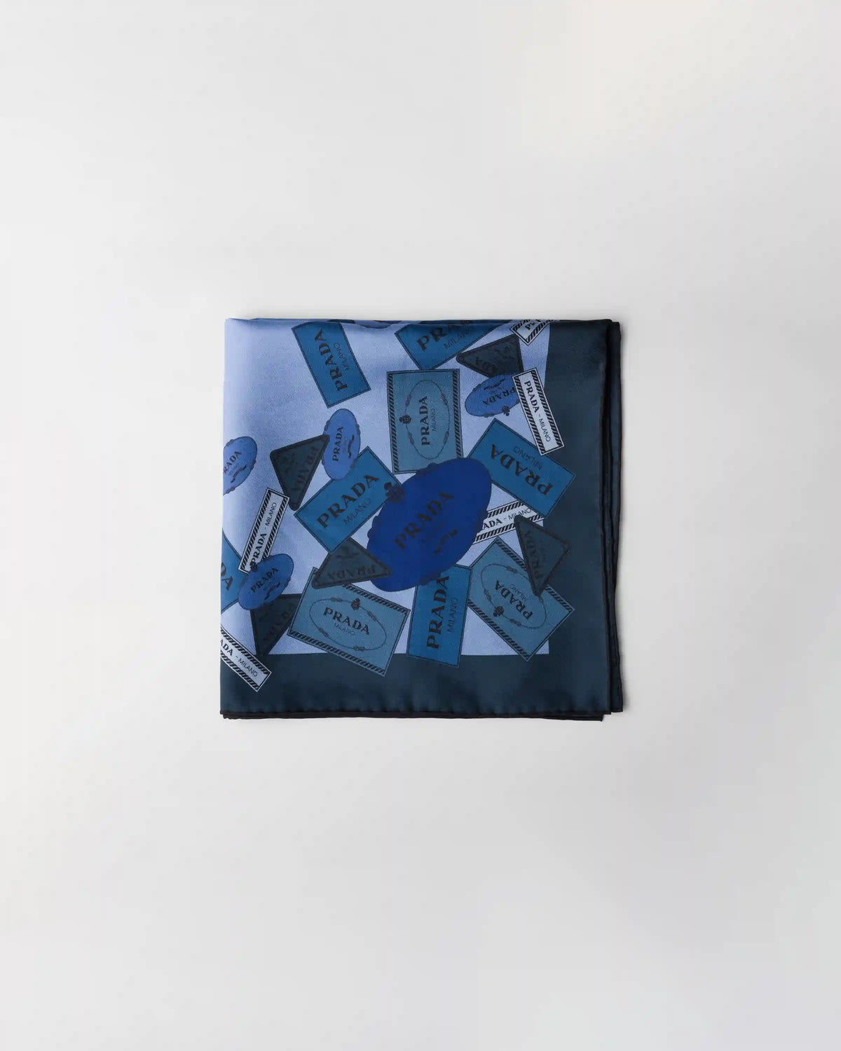 Printed twill scarf 55