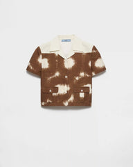 Printed canvas shirt