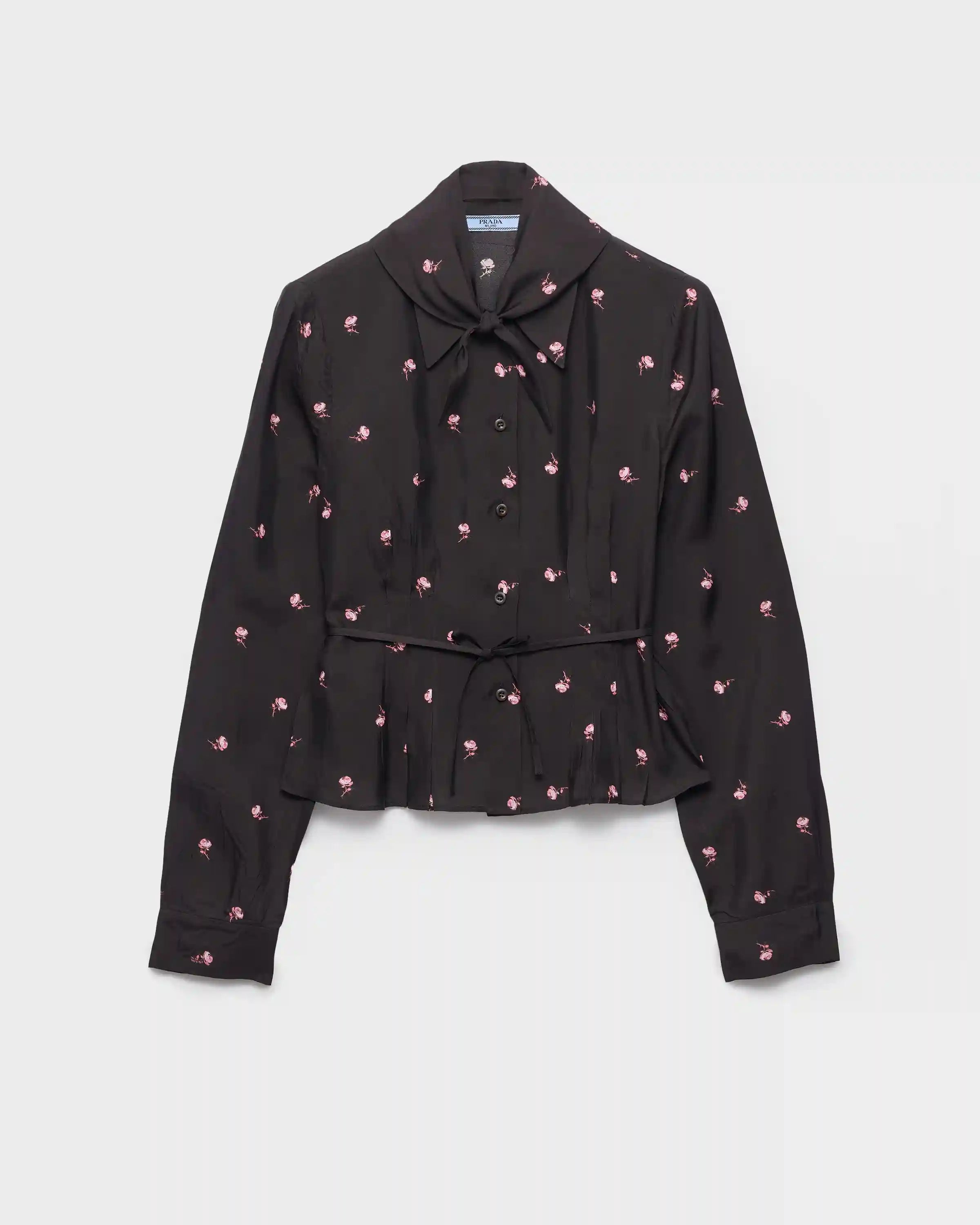 Washed silk shirt