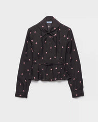 Washed silk shirt