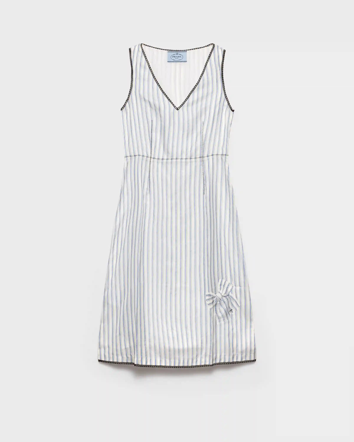 Striped dress with bow