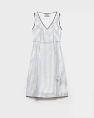 Striped dress with bow