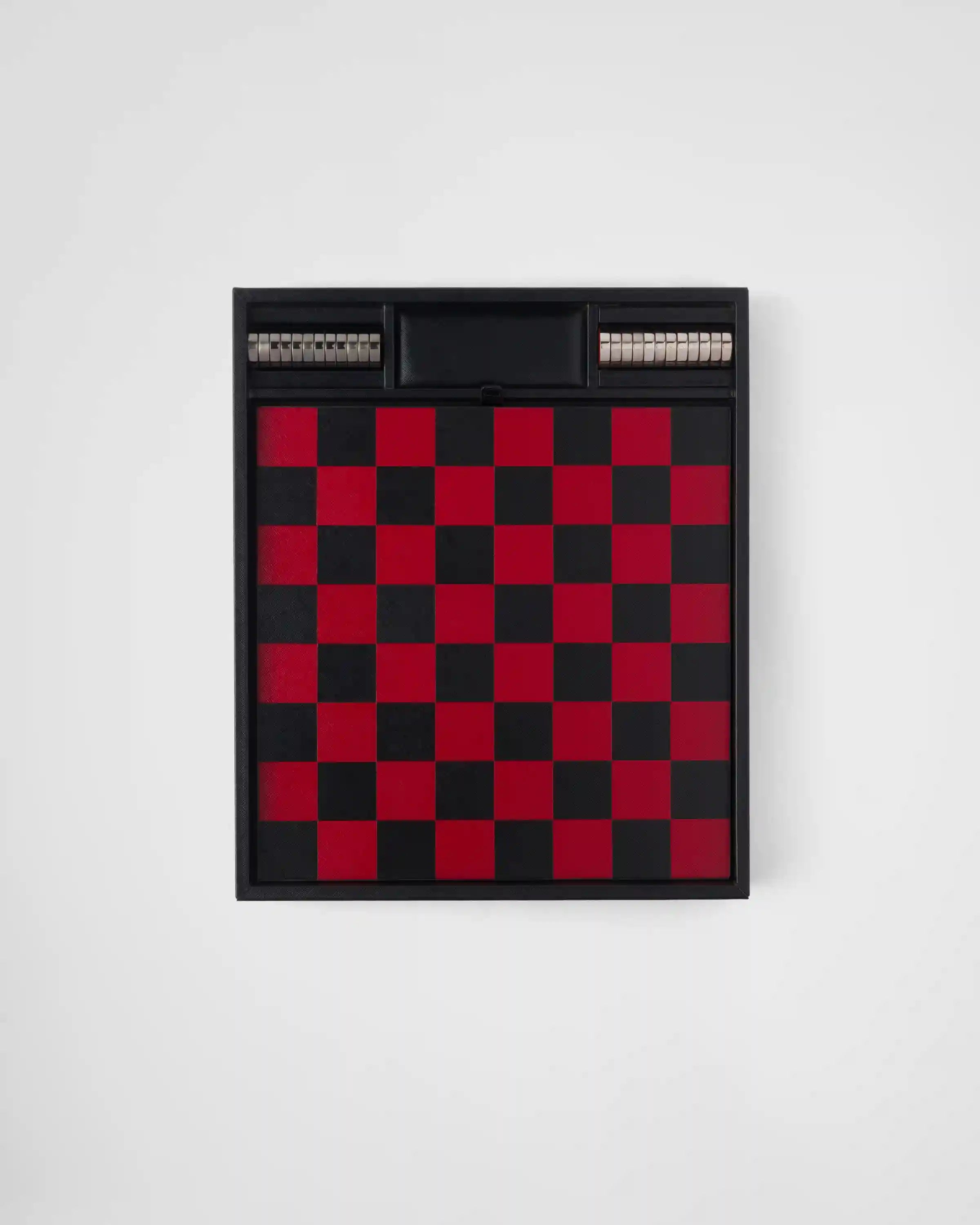 Saffiano leather checkers set
