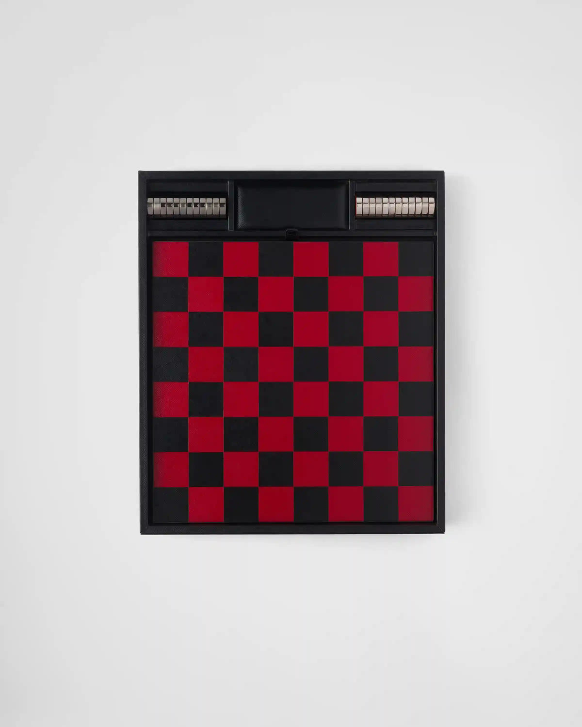 Saffiano leather checkers set