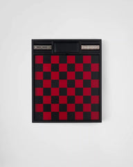 Saffiano leather checkers set