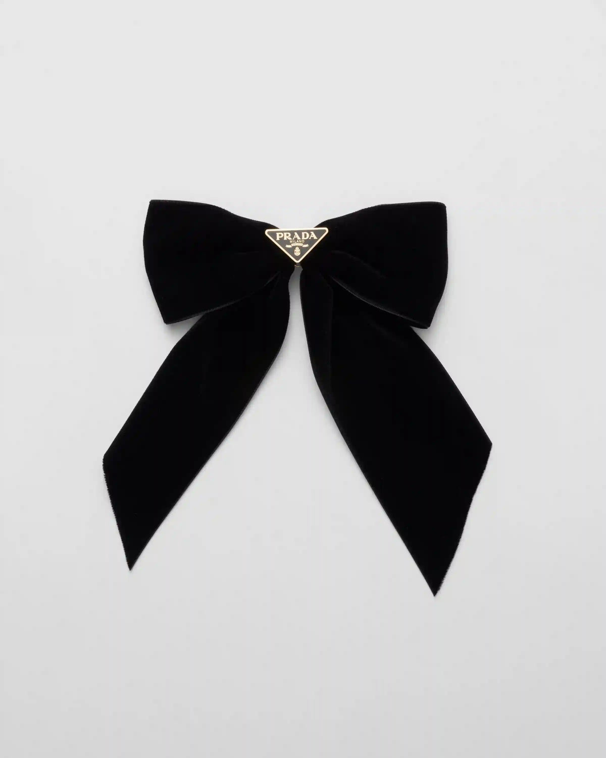 Velvet bow hair clip