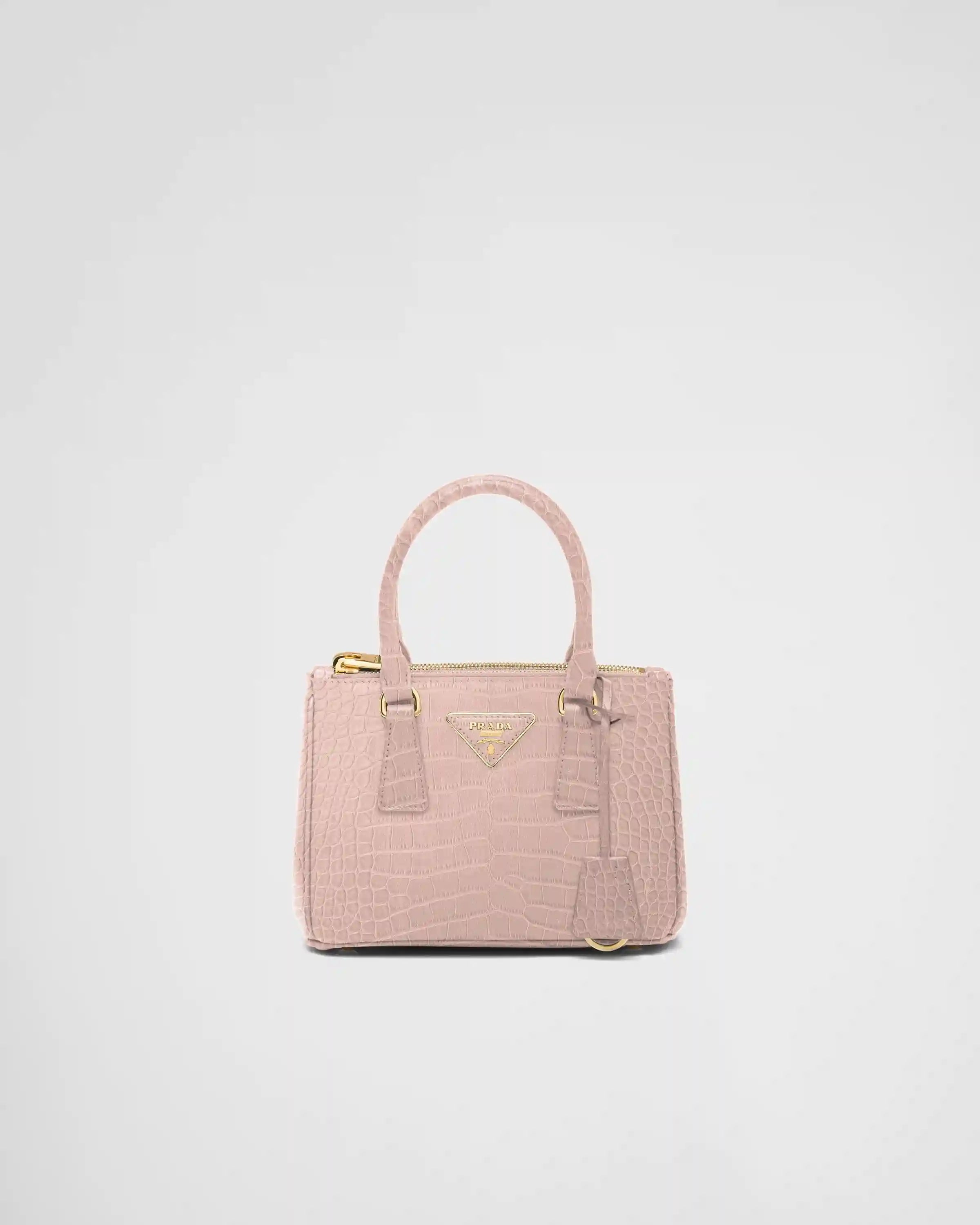 Prada Galleria mini crocodile leather bag