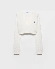 V-neck cotton sweater