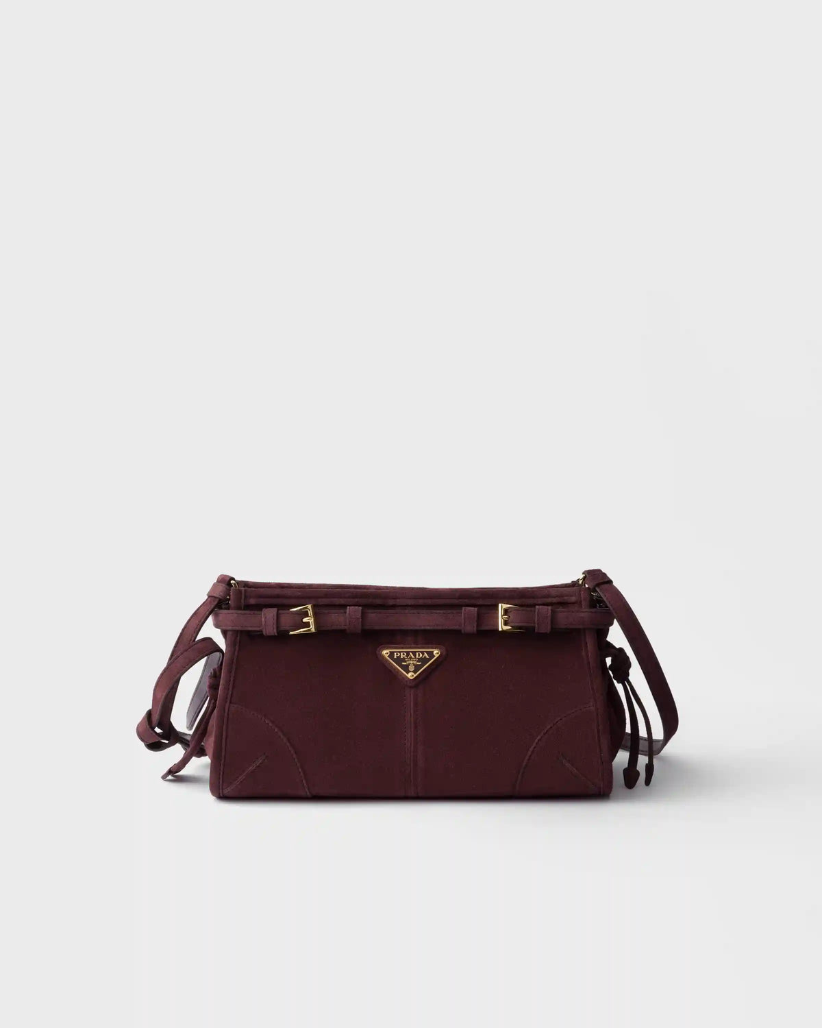 Prada Bonnie small suede shoulder bag
