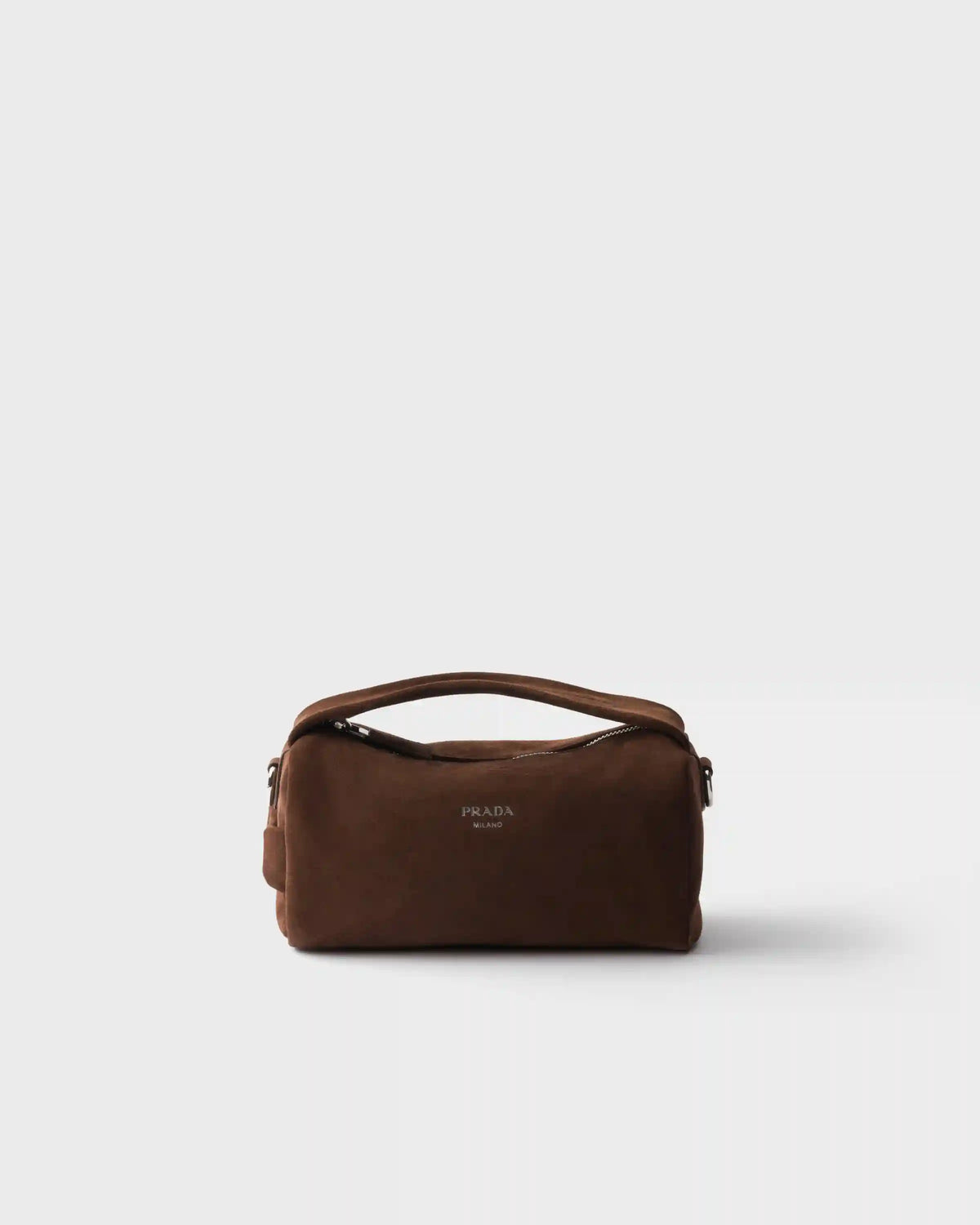 Suede leather shoulder bag