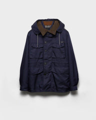 Hooded cotton jacket