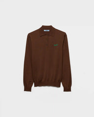 Silk polo shirt