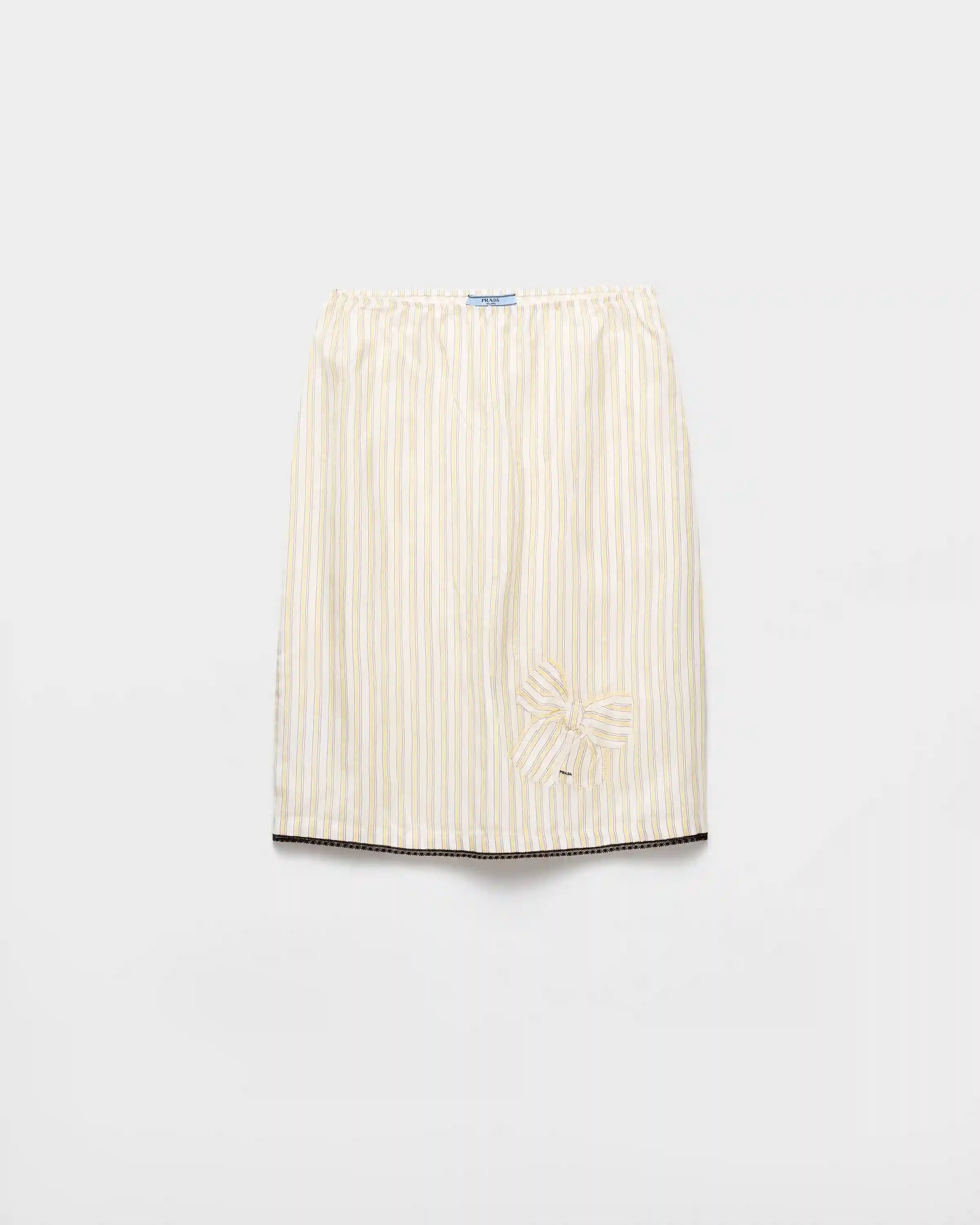 Striped skirt with appliquÃ©
