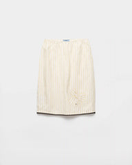 Striped skirt with appliquÃ©