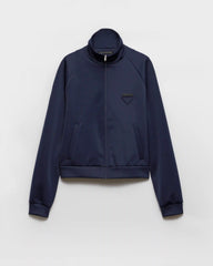 Zippered technical fabric jacket