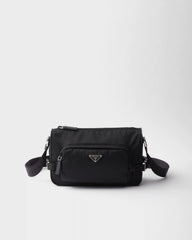 Medium Re-Nylon and Saffiano leather shoulder bag