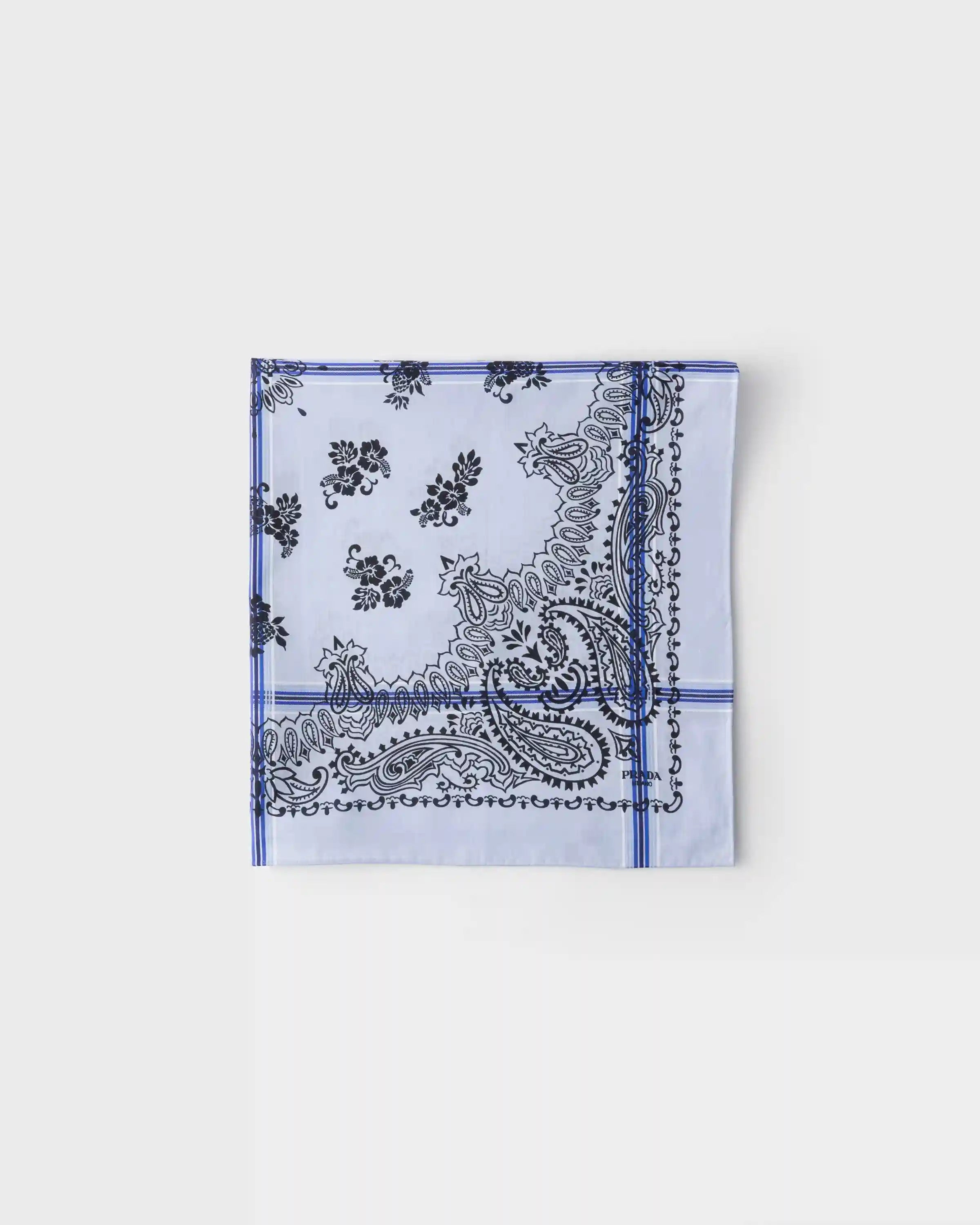 Printed cotton scarf 65