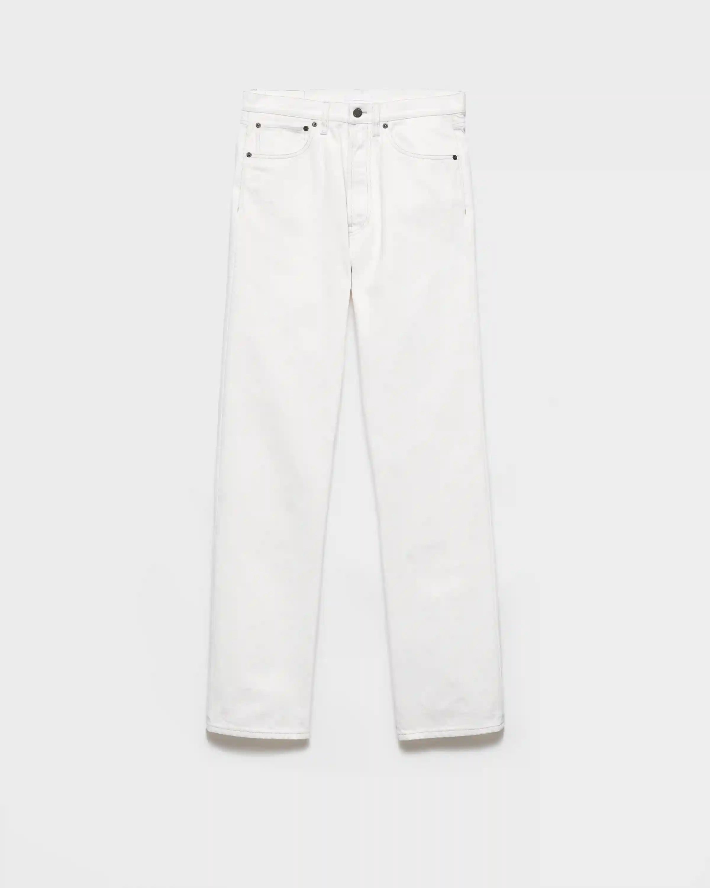 Old denim five-pocket jeans