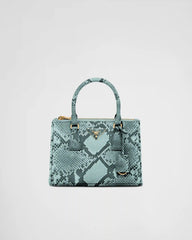 Prada Galleria small python leather bag
