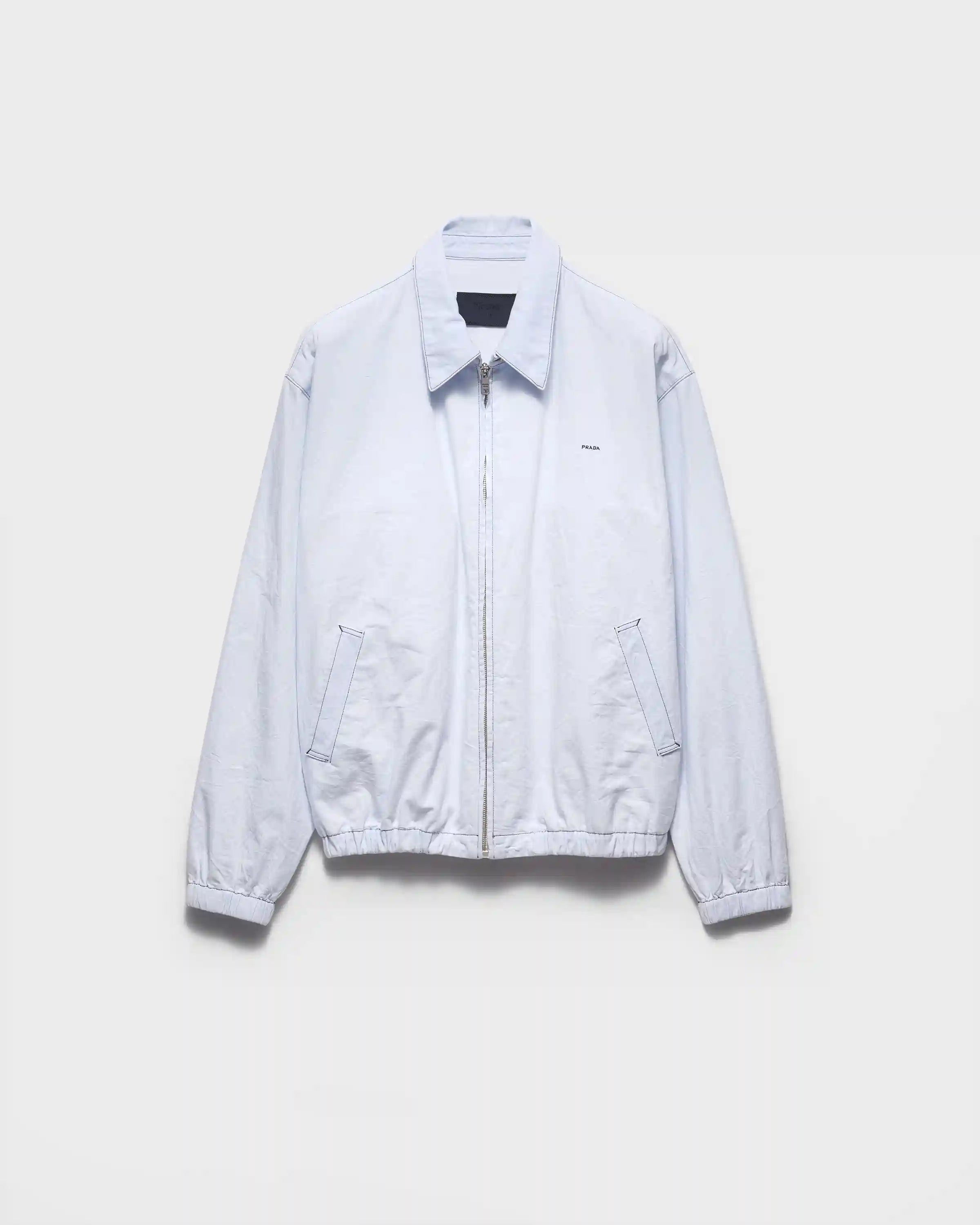 Chambray blouson jacket