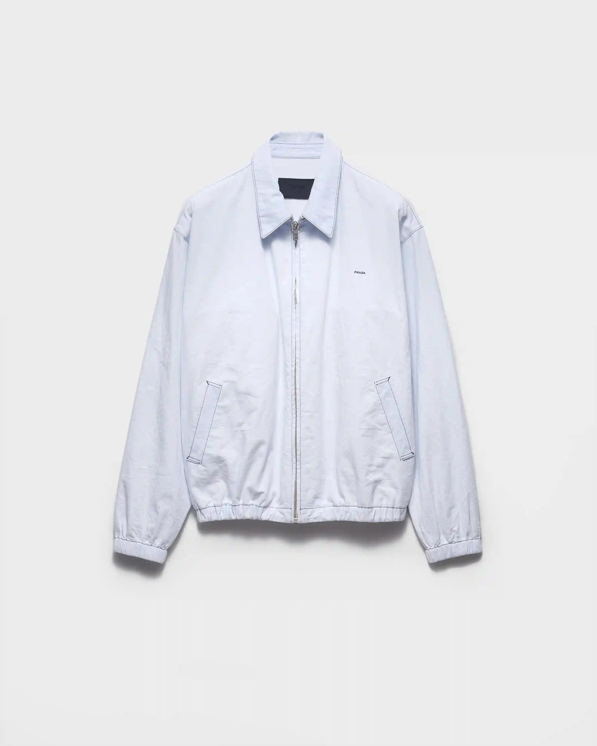 Chambray blouson jacket