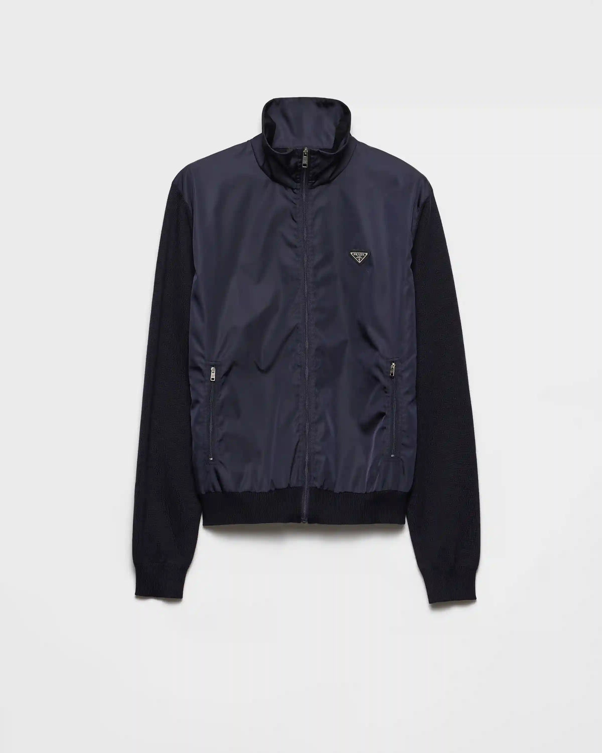 Superfine wool zipper cardigan