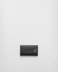 Saffiano leather key case