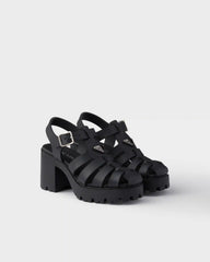 Rubber platform sandals