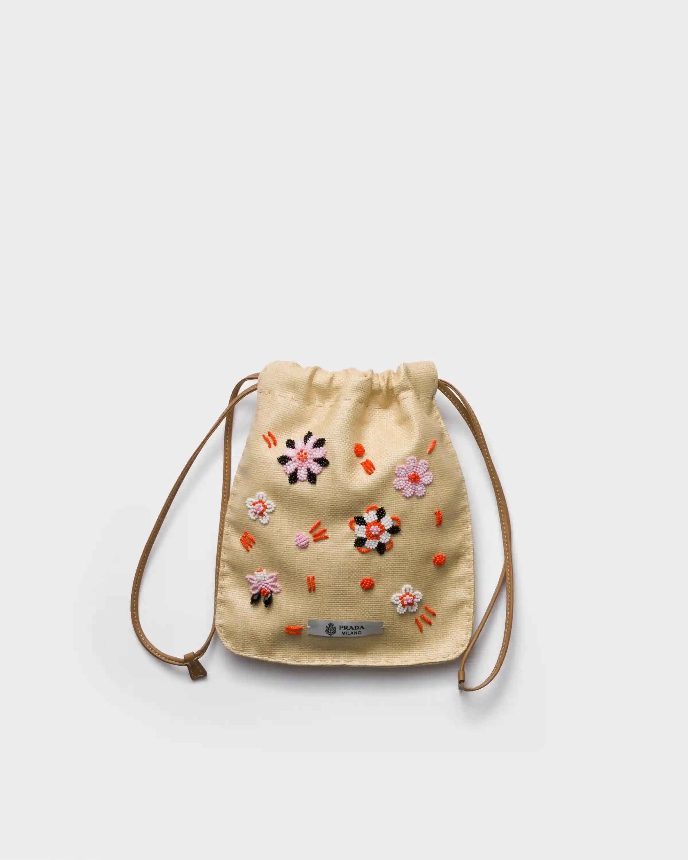Embroidered canvas smartphone case
