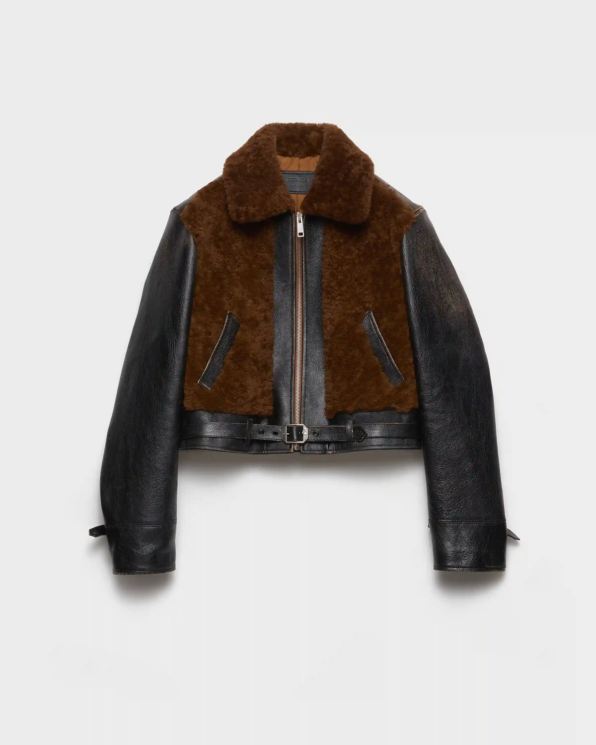 Leather and shearling jacket