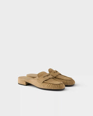 Suede mules