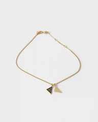 Enameled metal necklace