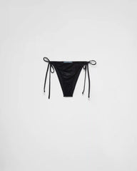 Jersey bikini bottom with rhinestones
