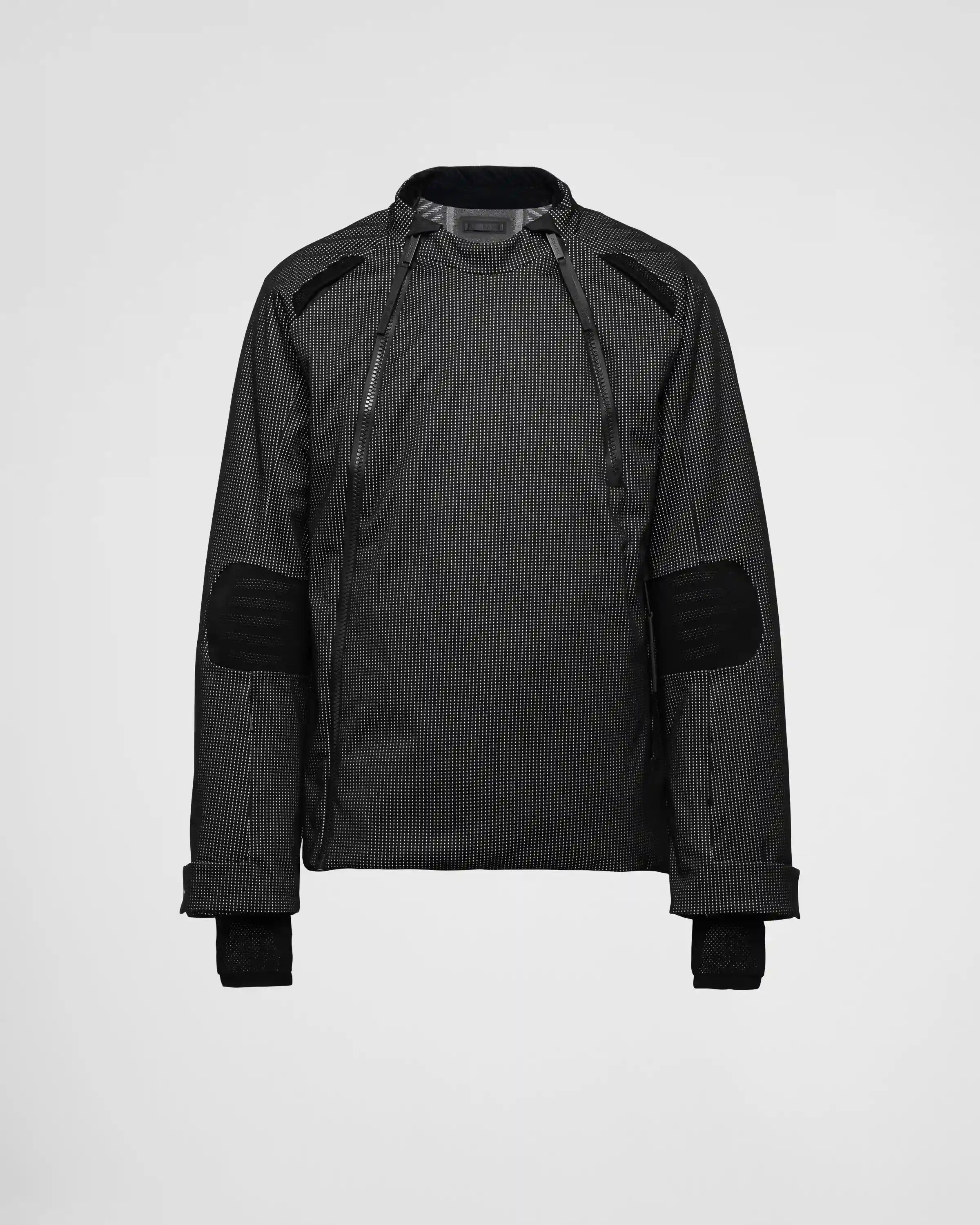 Reflective fabric ski jacket