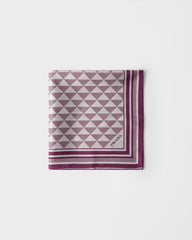 Jacquard silk scarf 55