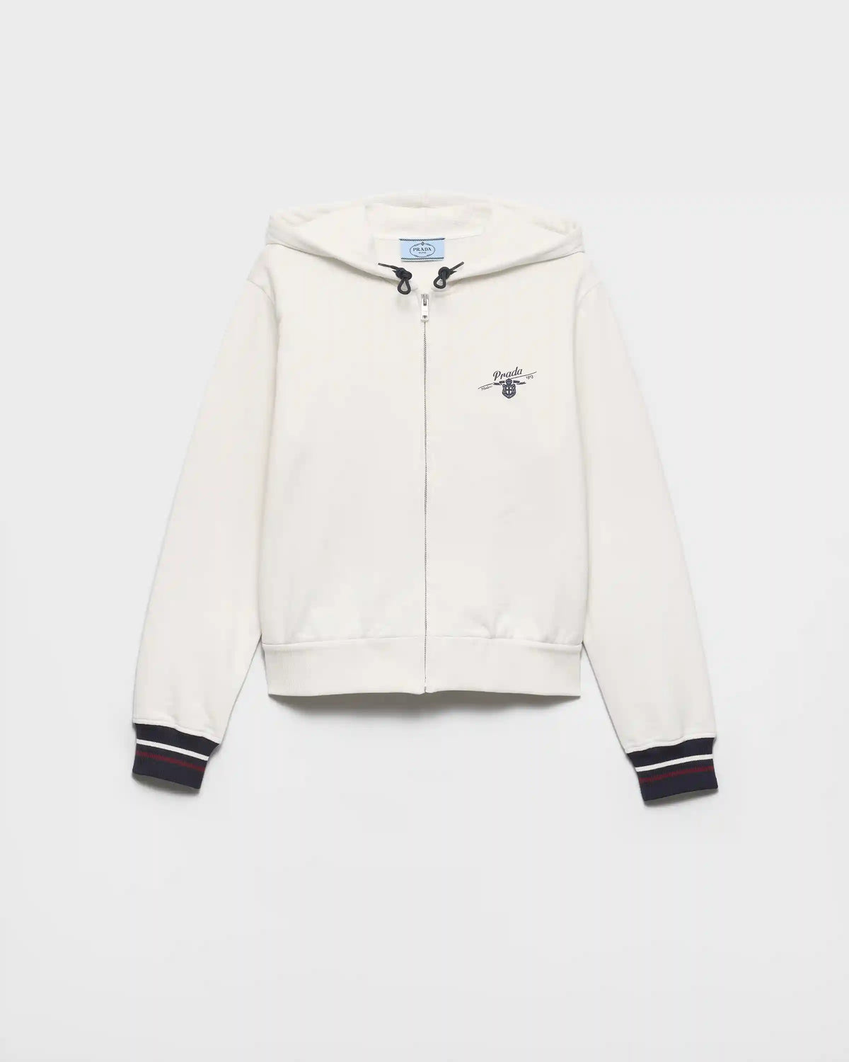 Cotton fleece zipper hoodie