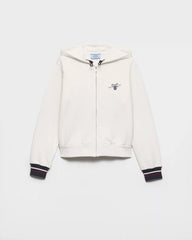 Cotton fleece zipper hoodie