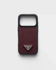 Saffiano leather case for iPhone 17 Pro