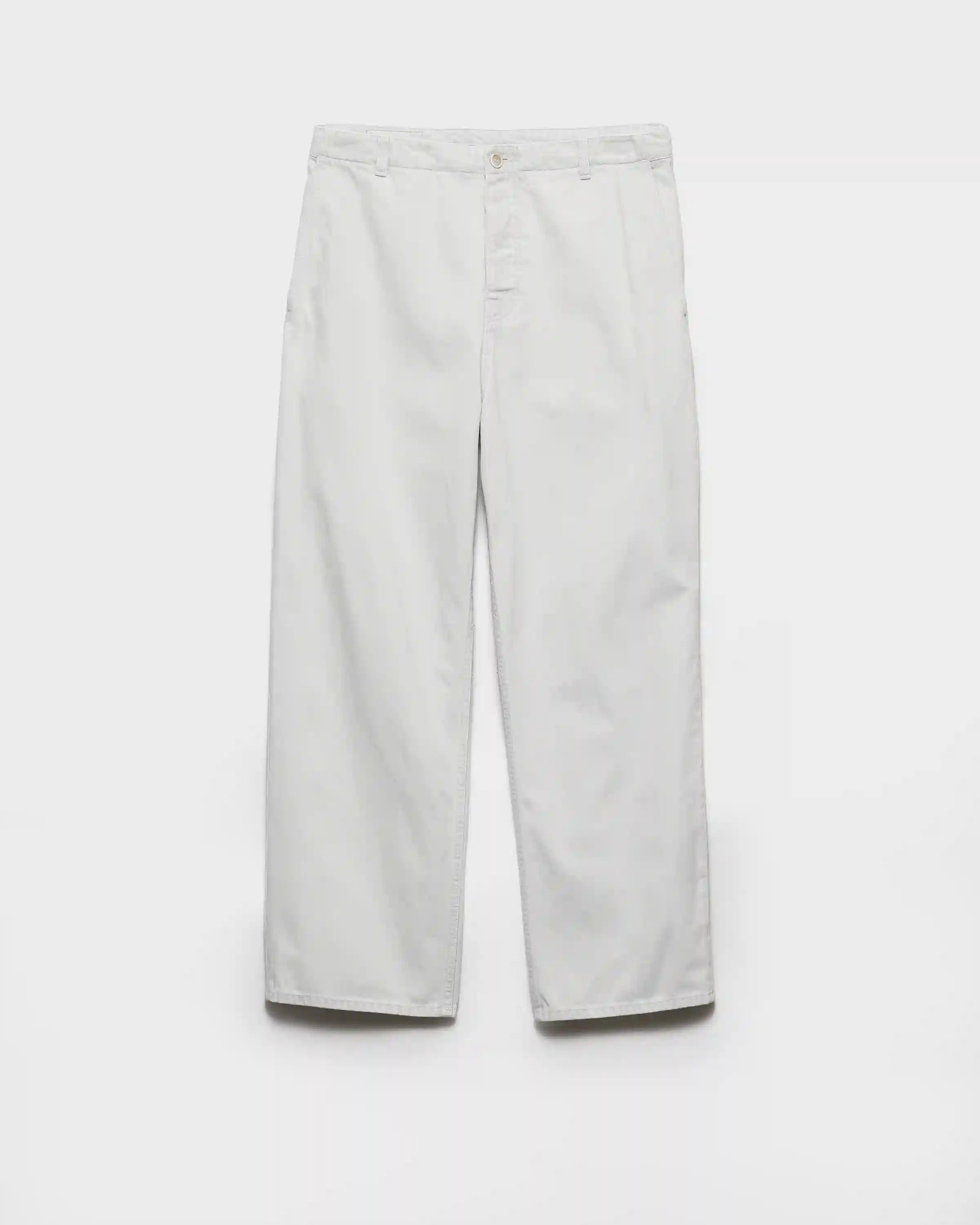 Regular bleached denim jeans